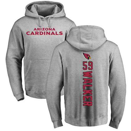 Arizona Cardinals Men Ash Joe Walker Backer NFL Football #59 Pullover Hoodie Sweatshirts